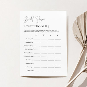 Tarjeta de juego HARLOW Scattergories Brigories Sh