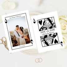Tarjeta de juego Las Vegas Save the Date Boda