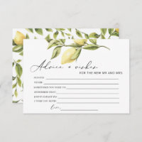 Tarjeta de juego Lemon Advance and Widal Shower