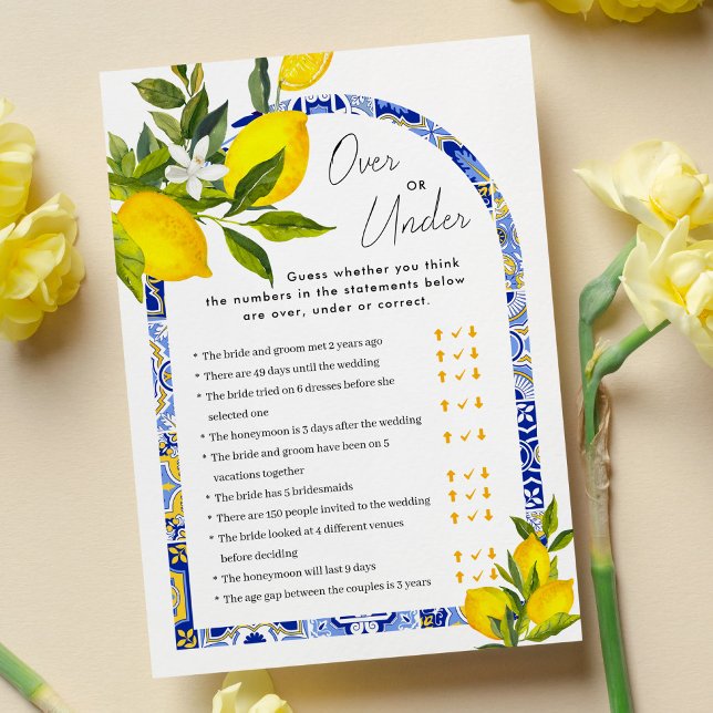 Tarjeta de juego Lemon Boho Over or Under Briower (Subido por el creador)