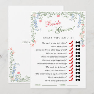 Tarjeta de juego Meadow Pastel Rosas franceses duc