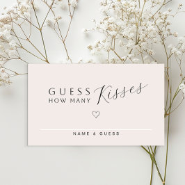 Tarjeta de juego Mínima de Ducha de Novias | Adivi