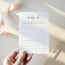 Tarjeta de juego Minimalista Baby ABC