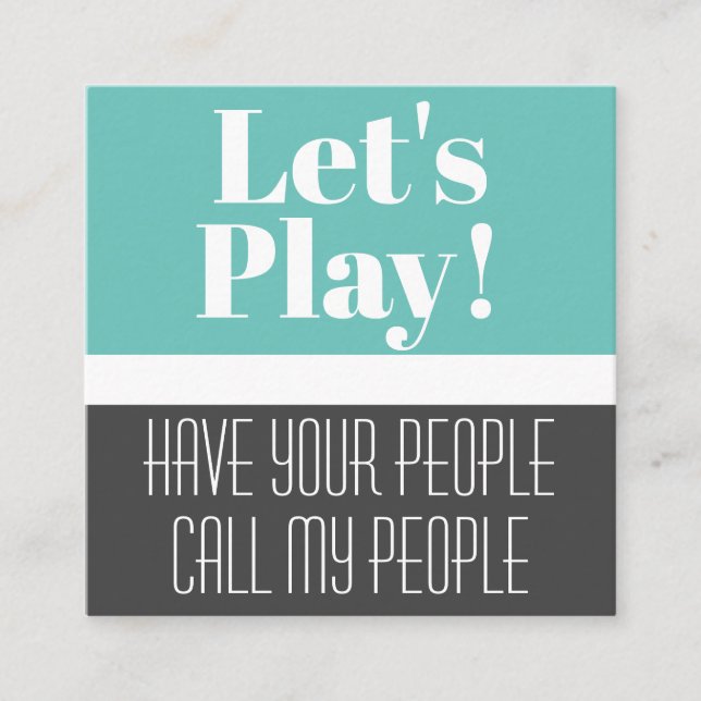 Tarjeta de juego moderna para niños (Anverso)