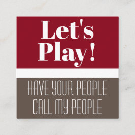 Tarjeta de juego moderna y divertida para niños