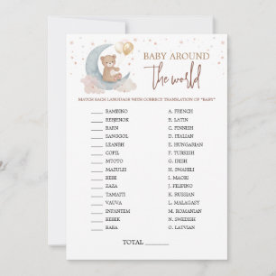 Tarjeta de juego "Over the Moon Baby"