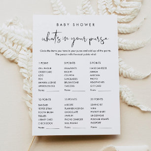 Tarjeta de Juego para Baby Shower: STELLA ¿Qué Hay