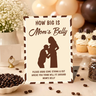 Tarjeta de juego para baby shower 'Un pequeño frij