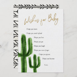 Tarjeta de juego para bebés con cactus mexicanos