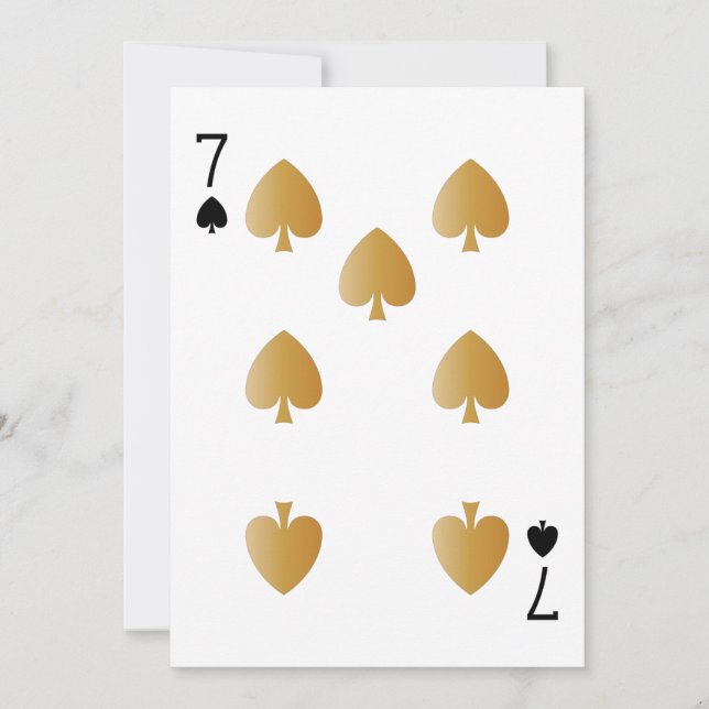 Tarjeta de juego para Fiesta de Casino 7 (Anverso)