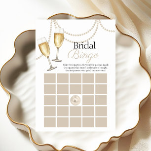 Tarjeta de juego para la ducha de Nodo Bridal Pear