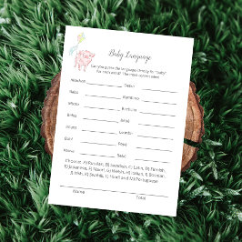Tarjeta de juego para rociadores de bebé