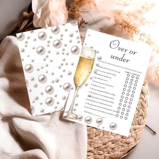 Tarjeta de juego Prosecco con ducha de novia (Subido por el creador)