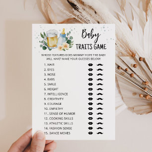 Tarjeta de juego Rasgos de bebé La cervecería del