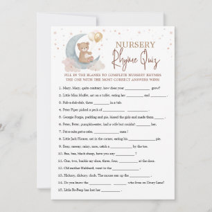Tarjeta de juego Rhyme de Enfermería por la Luna