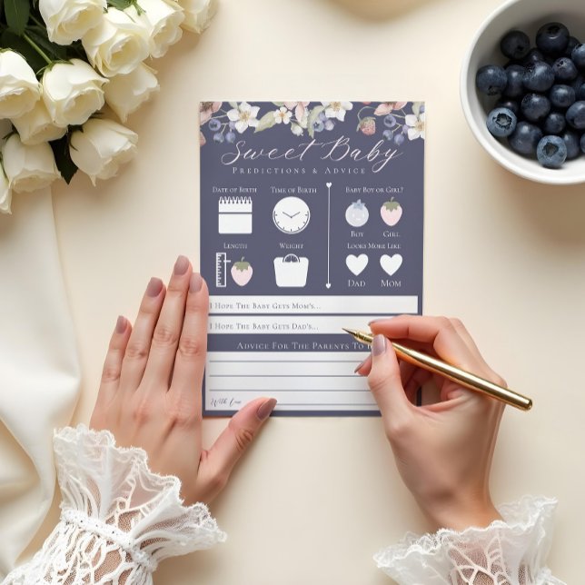 Tarjeta de juego Sweet Berry Baby Predictions & Ad (Subido por el creador)