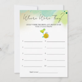 Tarjeta de juego Tacos & Tequila Watercolor Bridal
