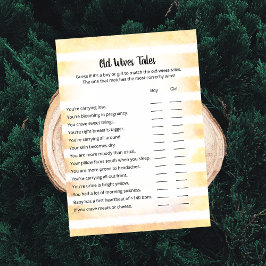 Tarjeta de juego Tan Bunny Yellow Old Wives Tales