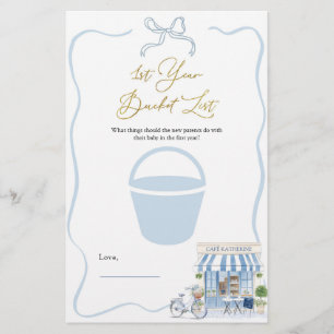 Tarjeta de juegos Coquette Parisian Bucket List de
