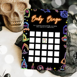 Tarjeta de juegos de bingo de Halloween espeluznan