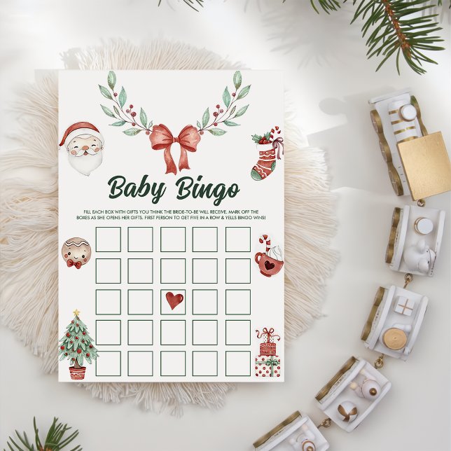 Tarjeta de juegos de bingo para niños de Santa Bab (Subido por el creador)