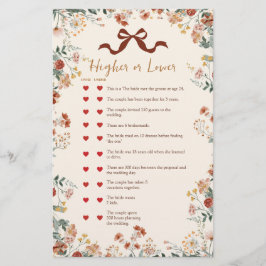 Tarjeta de juegos de Coquette Berry enamorada sobr