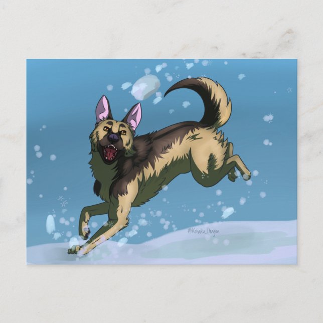 Tarjeta de juegos de nieve (Anverso)