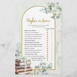 Tarjeta de juegos más alta o más baja para el libr