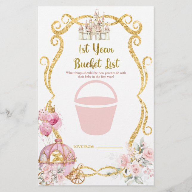 Tarjeta de juegos Royal Princess Bucket List de pr (Anverso)