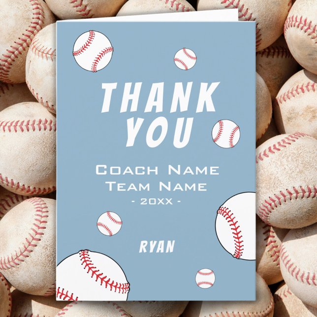 Tarjeta de jugador de béisbol Blue Coach (Subido por el creador)
