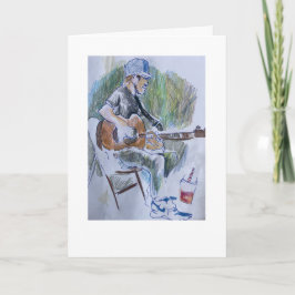 Tarjeta de jugador de guitarra