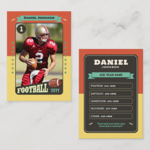 Tarjeta de jugador de tarjeta de Personalizado de