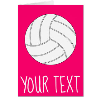 Tarjeta de jugador de voleibol personalizado de te