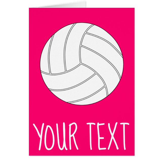 Tarjeta de jugador de voleibol personalizado de te (Frente)