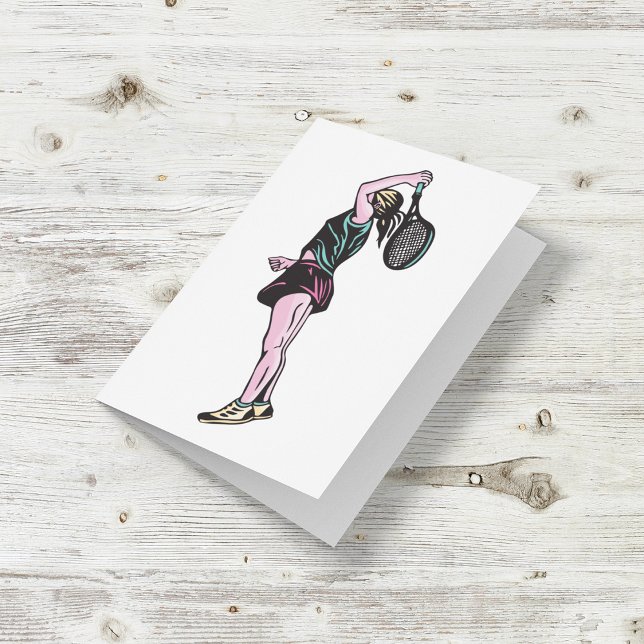 Tarjeta de jugadora de tenis femenina (Subido por el creador)