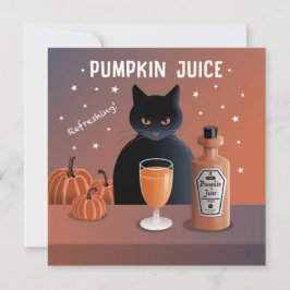 tarjeta de Jugo de Calabaza