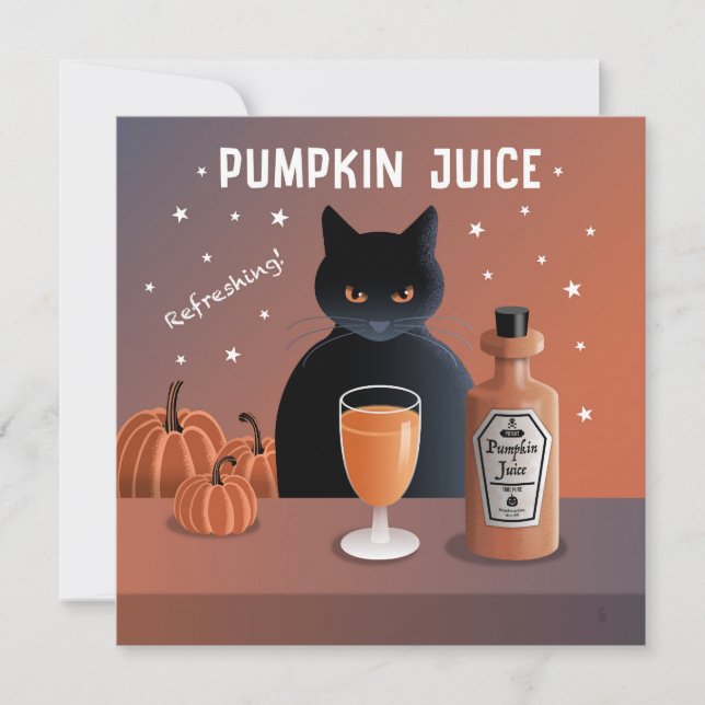 tarjeta de Jugo de Calabaza (Anverso)