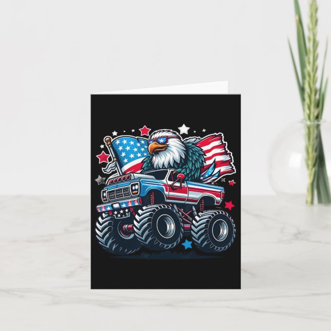 Tarjeta De Julio Camisetas Niños Bandera Estadounidense Ág (Anverso)