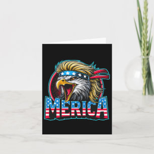 Tarjeta De Julio Patriótico Gracioso Águila 4 De Julio Est