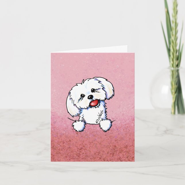 tarjeta de KiniArt Shih Tzu (Anverso)