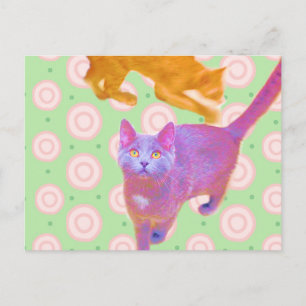 Tarjeta de Kitties retro