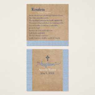 Tarjeta de Koufeta del apóstol