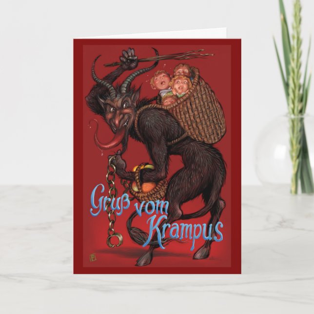 Tarjeta de Krampus (Anverso)