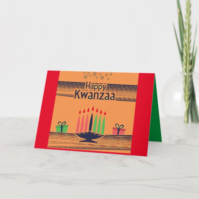 TARJETA DE KWANZAA FELIZ (Anverso)