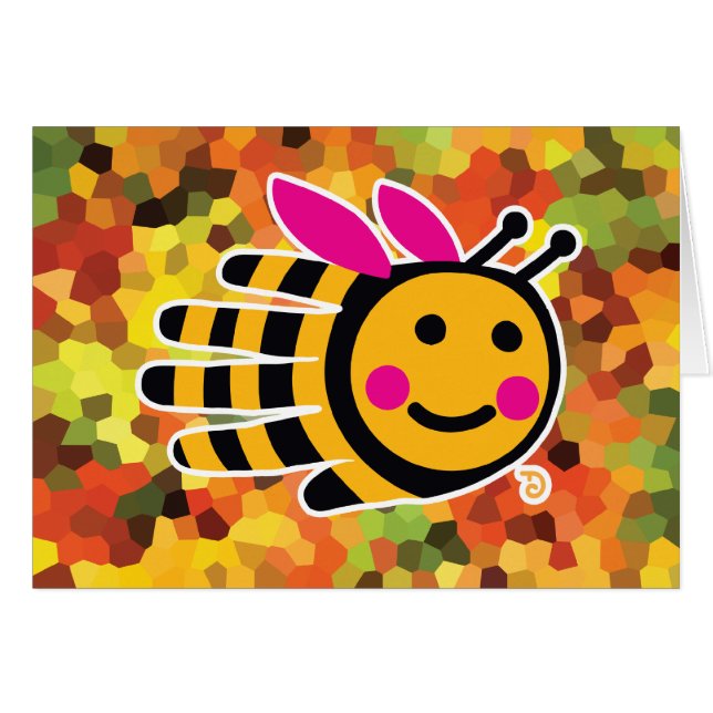 Tarjeta de la abeja (Anverso (Horizontal))