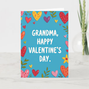 Tarjeta de la abuela con garabato sentido