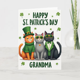 Tarjeta de la Abuela de Gatos de San Patricio