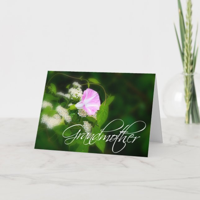 Tarjeta de la abuela, tarjeta del día de la abuela (Anverso)