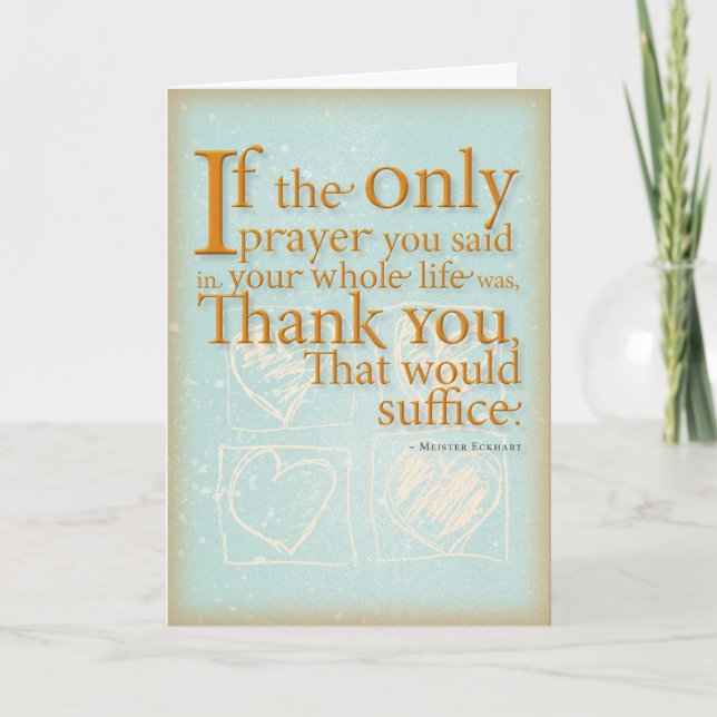 Tarjeta de la acción de gracias (Anverso)