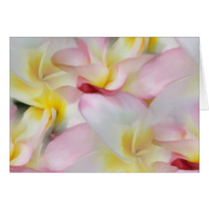 Tarjeta de la acuarela del Plumeria